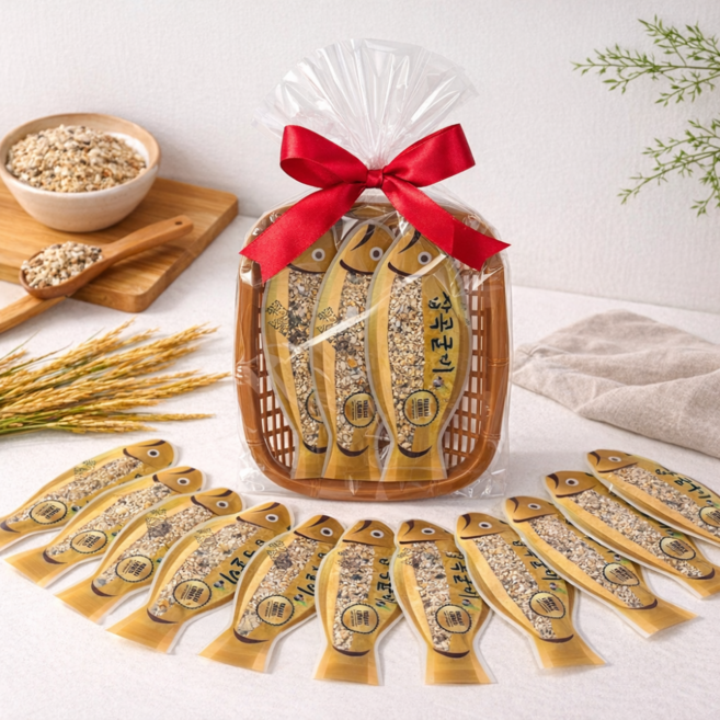 잡곡굴비 선물세트 혼합잡곡 답례품 단체 어린이집 생일, 잡곡굴비 선물세트(3마리)