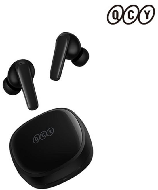 (QCY) (블루투스 이어폰) QCY 블루투스 이어폰 T13X APP (블랙)