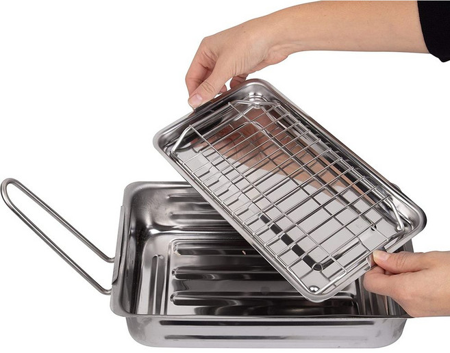 카메론즈 미니 스모커 캠핑 훈연 스모커 스토브탑, 1개