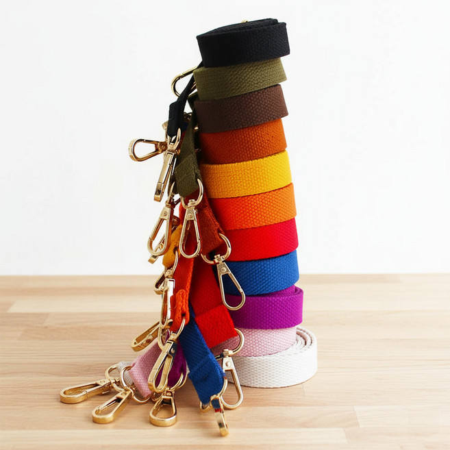 에시로 면소재 크로스 백 줄 스트랩 케이스 가방 끈 부자재, 코퍼, 2개