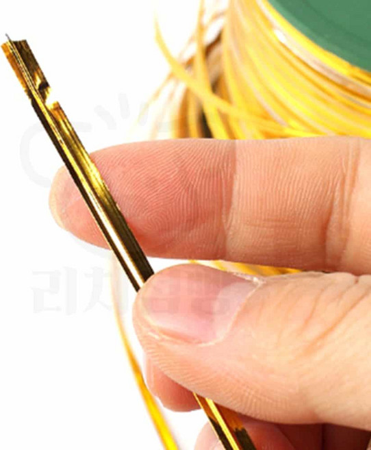 리3치점빵 잘라쓰는 포장용 철사끈 230M 빵끈 공예