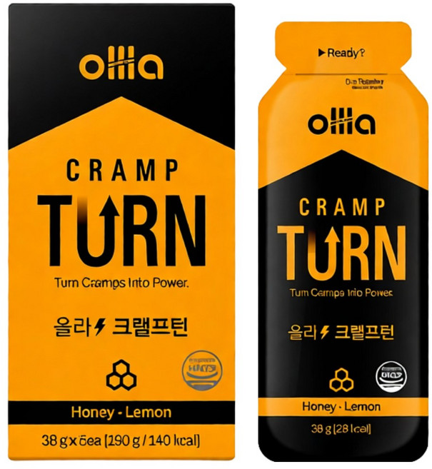 올라 크램프턴 5포 마라톤 에너지젤 러닝 자전거, 5개, 38g