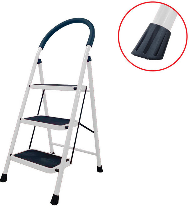 [리퍼] 코끼리리빙 가정용 사다리 접이식 A형 고강도스틸 3단 이동식 작업 발판 계단 광폭, 1개