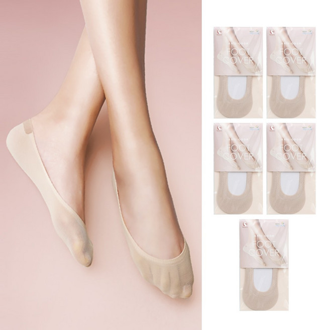 [비너스] 풋커버 누드 삭스 덧신 5족 (VST2610_5S)