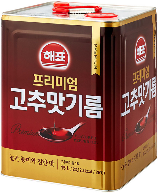 사조대림 해표 프리미엄 고추맛기름 15L 1개