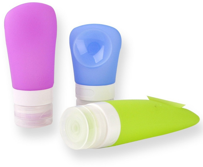 [트래블킨] 여행용 실리콘 튜브용기 3종1세트. 공병 보틀 캠핑용품, 1개