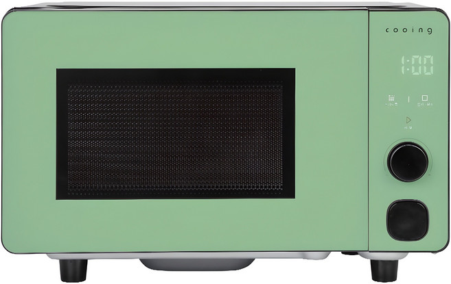 쿠잉전자 프리즘 플랫 전자레인지 다이얼+버튼식 20L, MC-P20GBF