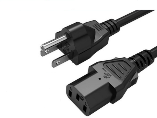 電腦主機AC電源線 純銅美規三孔 大電流挖礦專用, 1個, 14AWG/10尺(3米), 3m