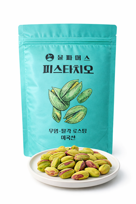 무염 탈각 로스팅 피스타치오 건강강식, 2개, 150g