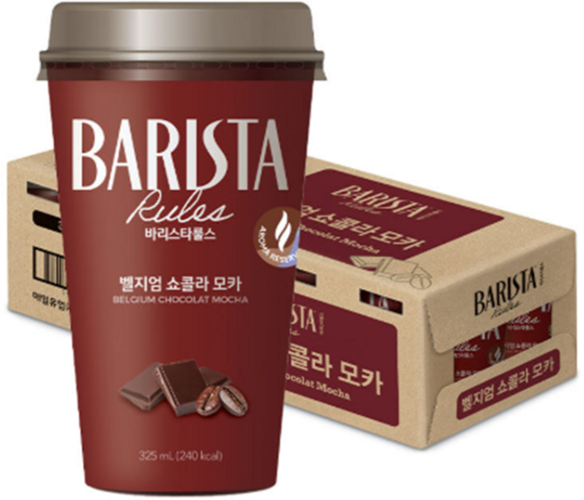 매일유업 바리스타룰스 벨지엄 쇼콜라모카 325mlx20컵 컵커피, 20개, 325ml