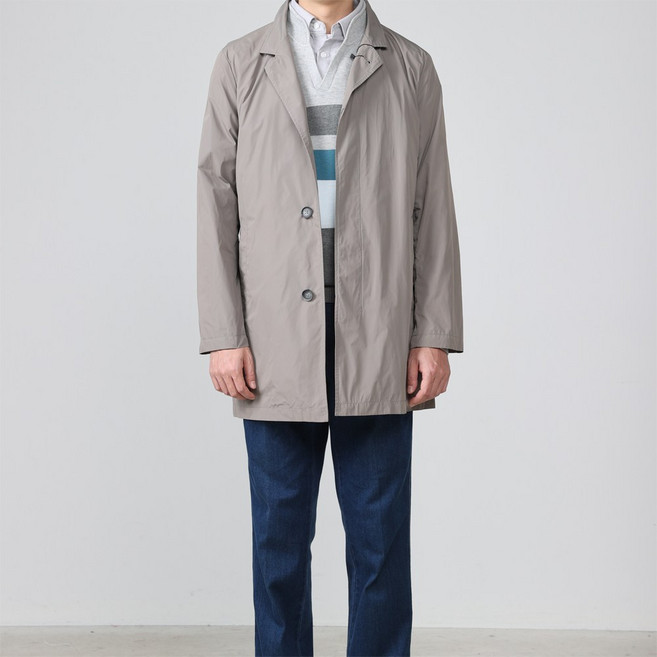 런던포그 LLSMA71Z 남성 베이지그레이 혼합 이월 봄 코트