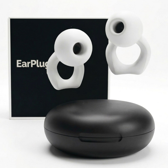 아임던 프리미엄 수면 귀마개 소음 차단 이어플러그, 1세트, 화이트