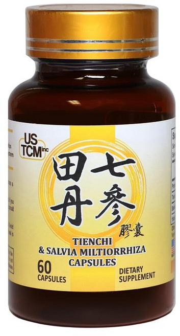 USTCM 전칠삼 단삼 추출물 1000mg, 2개, 60정