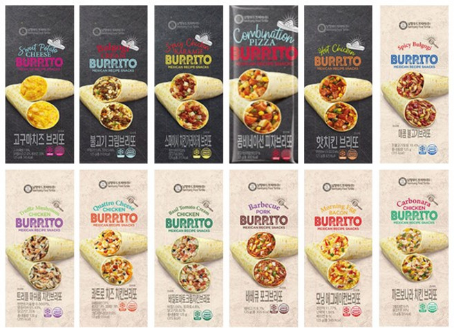 남향푸드 브리또 또띠아 12종 12개 / 냉동 부리또, 125g