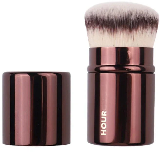 1pc Hourglass Pro 파운데이션 메이크업 브러쉬 파우더 컨투어 블러셔 금속 핸들 하이라이트 브론저 엔드, 09 18 retra foudation