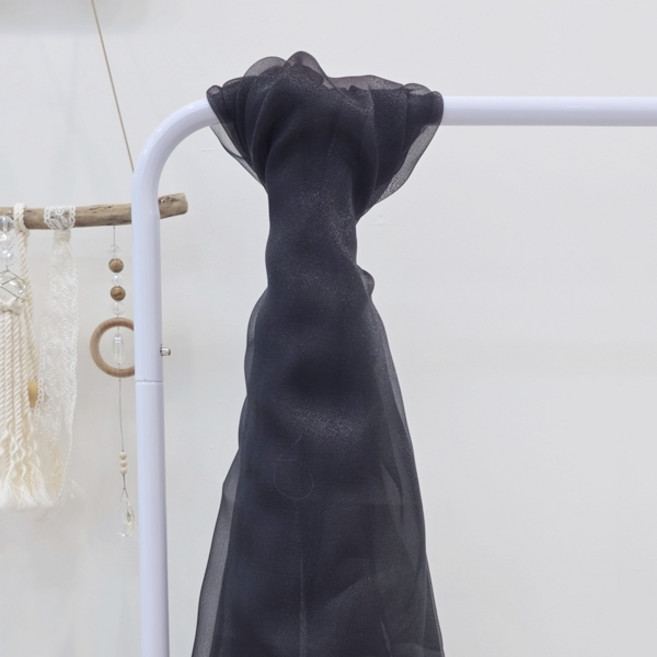 CP022 탐나요 반짝이 펄 오간자 원단 오간디 패브릭 천, 1개, 블랙