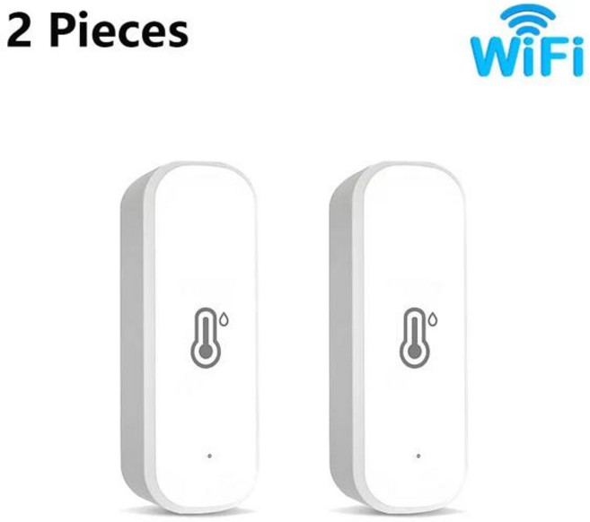 Tuya WiFi 온도 습도 센서 스마트 라이프 원격 모니터 온도계 습도계 스마트 홈 Alexa Google 홈으로, 1개
