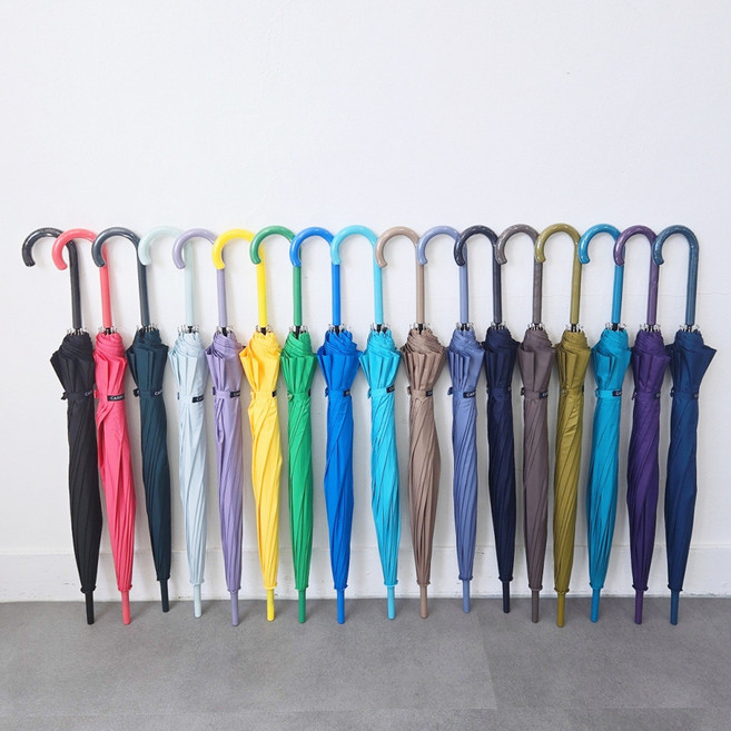 무지 자동 12K 스마트 장우산 17컬러 곡자손잡이 남여공용