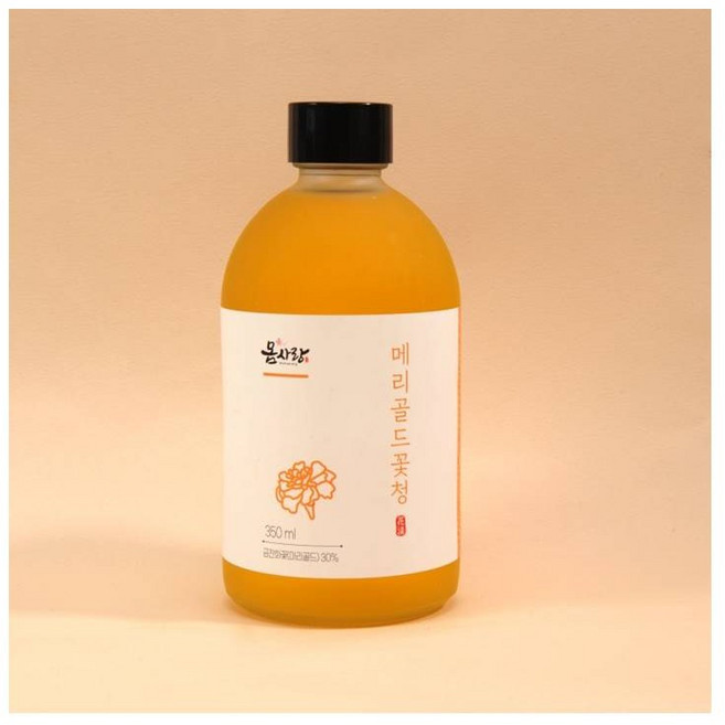 메리골드 꽃청 메리골드꽃청 루테인 지아잔틴 황반 망막 안구건조 눈 시력 야간운전 사무실 탕비실 학교 학원 손님 모임 가족 한방차 건강차 음료 마실것 에이드 꽃차 아이들 영양 눈건강, 1박스, 1개입, 350ml