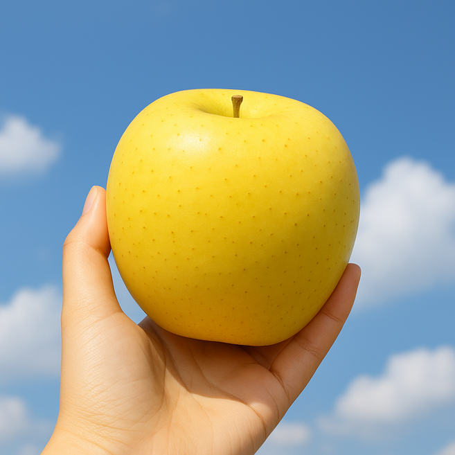 [산지직송] 못난이 가정용 황금사과 시나노골드사과, 1박스, 실속형 2kg 중과 (7-9과)