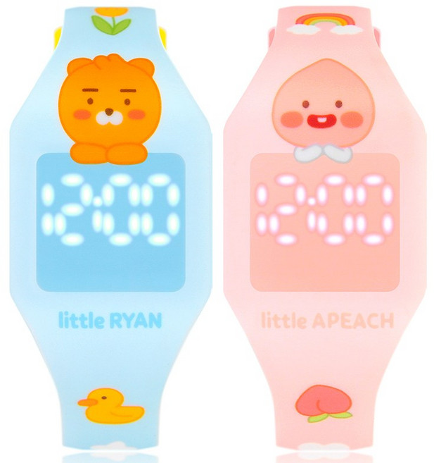 카카오프렌즈 아동용 리틀프렌즈 LED 디지털 손목 시계