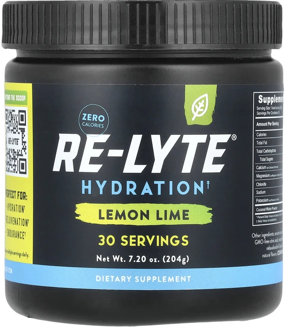 건강챙기세요 Redmond Re-Lyte® 하이드레이션 레몬 라임 204g(7.20oz) 백살까지오래오래, RedmondReLyte하이드레이션레몬라임204g720, 204g - 쿠팡