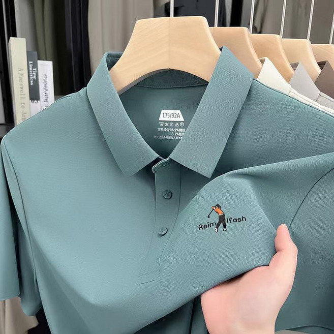 J nd O남성 여름 시원한 골프 카라 반팔 티셔츠