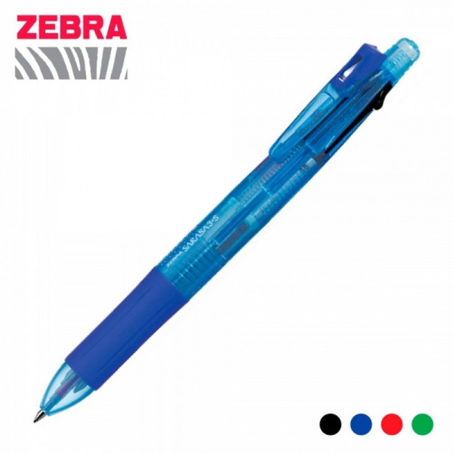 제브라 사라사 3plus S 3색 멀티펜 0.5 (젤볼펜 샤프) (SJ3) (블루), 상세페이지 참조, 상세페이지 참조