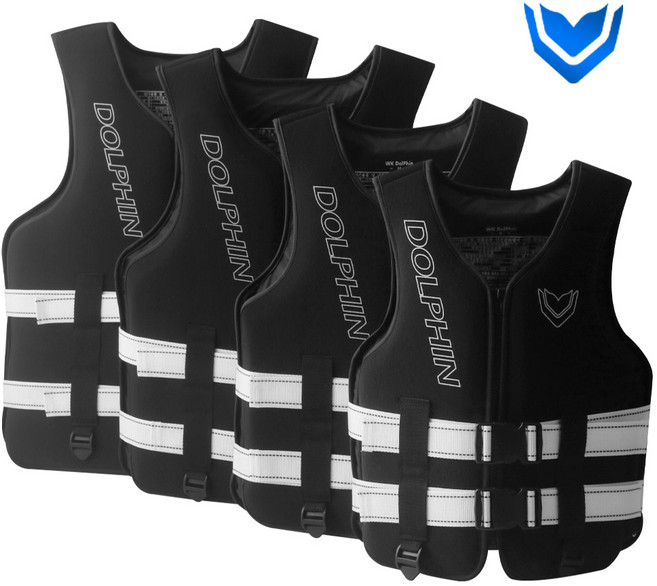 돌핀 구명조끼 이중잠금, 블랙