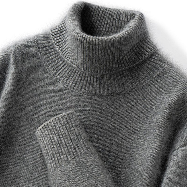 가을 겨울 남자 터틀넥 스웨터 빅사이즈 솔리드 남성 니트 상의 캐주얼 남성용 목폴라 니트 CJJ