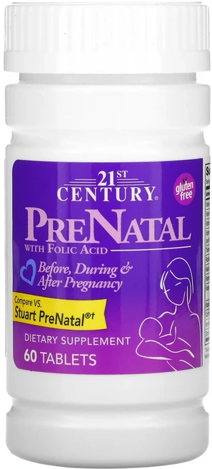 몸관리하세요 겨울입니다 21st Century PreNatal 엽산 함유 60정 특별관리진행, 21stCenturyPreNatal엽산함유60정, 1 - 쿠팡