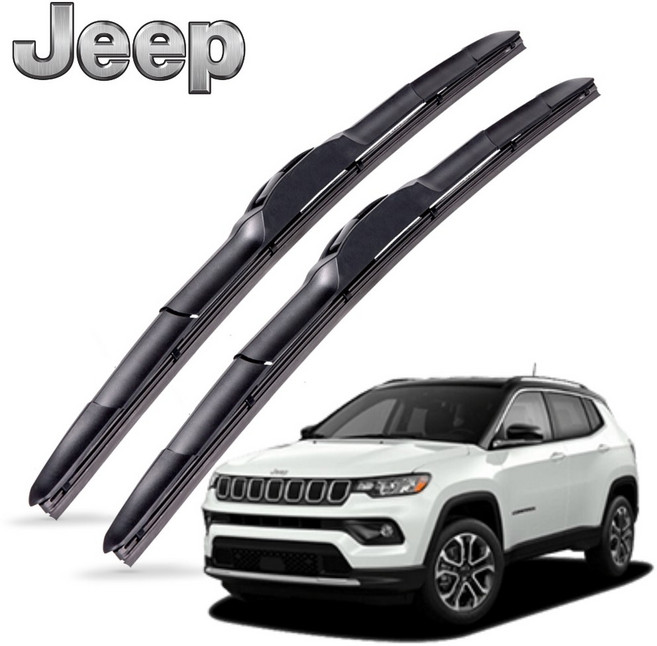 지프 컴패스 전차종 메탈 하이브리드 프리미엄 와이퍼 블레이드 윈도우 브러쉬 1+1, 3SD-컴패스1세대 (08~16)550+500mm