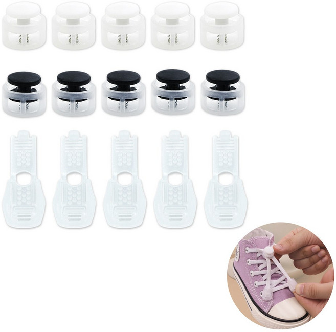 도나토르 다용도 신발끈 스토퍼 10p, 10개, 화이트