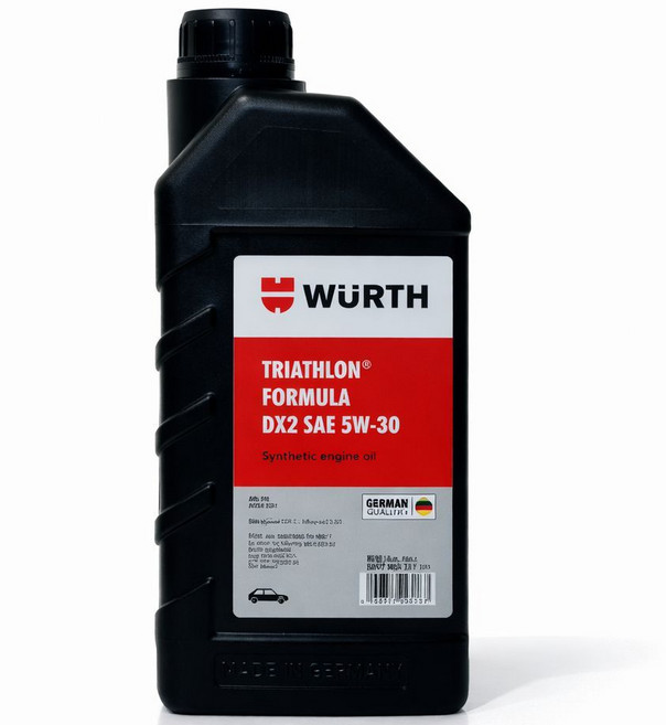 WURTH 福士 TRIATHLON/u00ae FORMULA DX2 SAE 5W-30 合成機油 減少沉積物 延長引擎壽命 防止潤滑油老化 提升引擎運轉性能, 1個