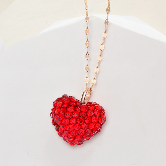 에바주얼리 러브데이 통통 하트 심플 데일리 여성목걸이 14k 18k 목걸이