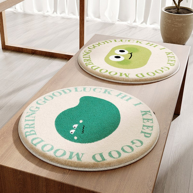 해피유통 귀여운 동물 캐릭터 디자인 어린이 및 성인용 매트 소파용 방석 쿠션, 40*40센티미터., 30