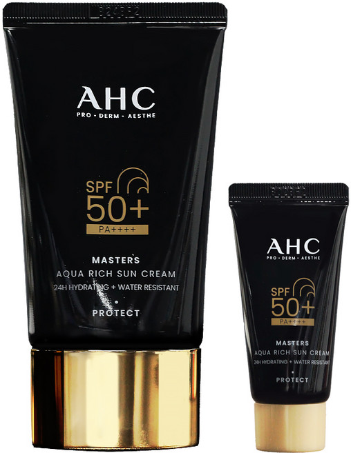 AHC 마스터즈 아쿠아 리치 선 크림 60ml+10ml, 1개, 70ml