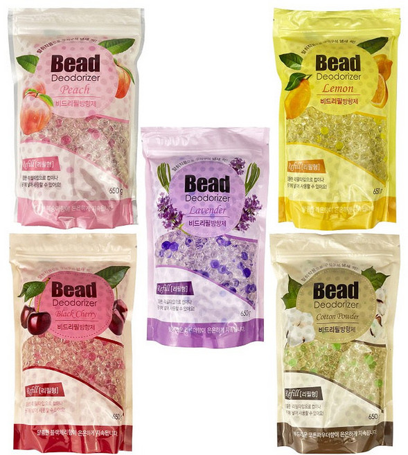 해피룸 비드방향제 리필 650g -TJ 비치형 구슬방향제 실내용방향제, 1개, 피치향