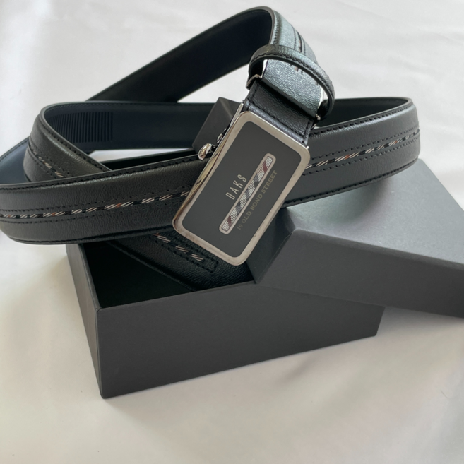 닥스 정품 남성용 소가죽 자동 벨트