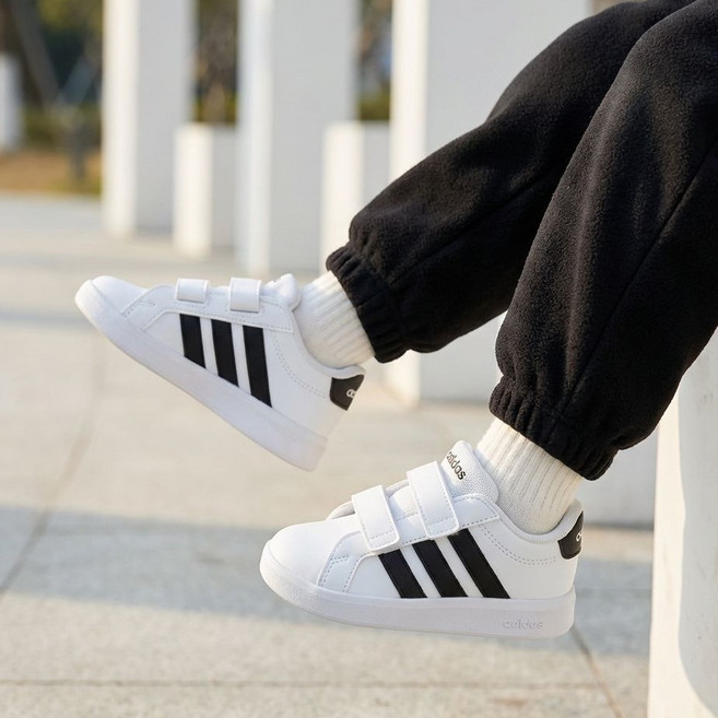 아디다스 그랜드코트 컴포트 키즈 베이비 신발 발편한 걸음마 운동화