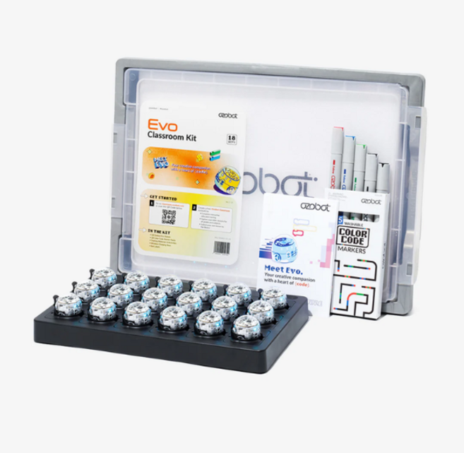 [공식대리점] [국내재고] 오조봇 이보 교실 키트 - 18개 봇 (크래들 포함) AI STEAM 코딩교육로봇 - 51810-01-04, 1개