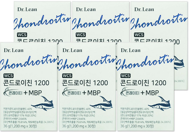닥터린 콘드로이친 1200 콘레이티 + MBP, 30정, 6개
