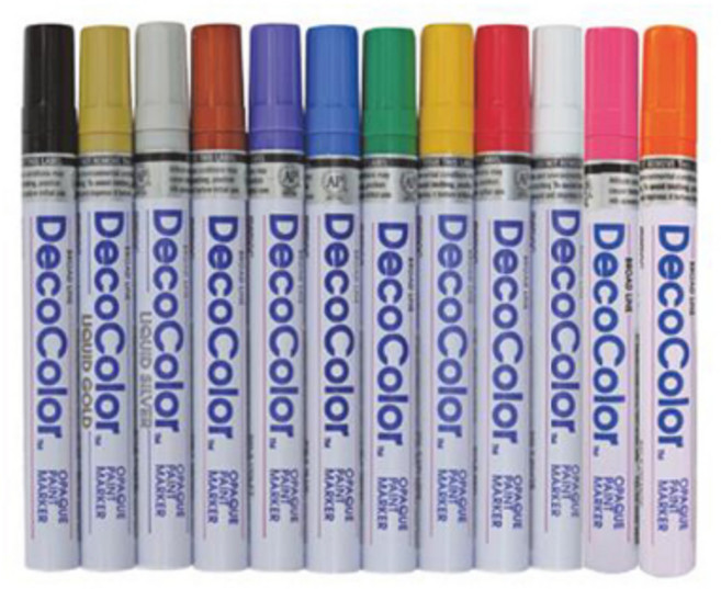 UCHIDA DecoColor 油漆筆, 橘色,細字油漆筆 200-S, 1個裝