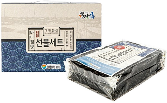 무조미 곱창김 50장 특품 국내 완도산 전통 재래 김 선물세트