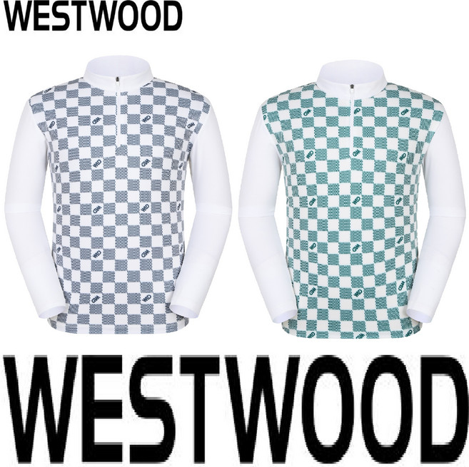 5층 웨스트우드 WESTWOOD 맨 체크보드 프린트 집티 (남자 봄 가을 티셔츠) O1/305