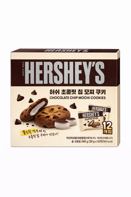 HERSHEY'S 巧克力麻糬餅, 12個, 20g