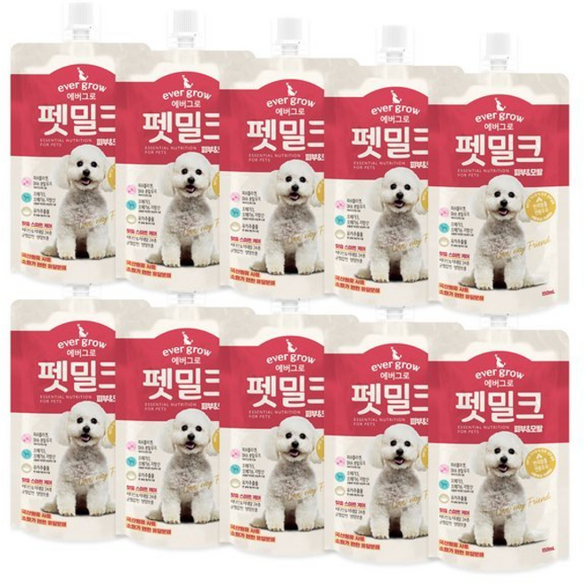 (유통기한 26.10)에버그로 펫밀크 피부+모발, 피부&모발, 150ml, 1박스