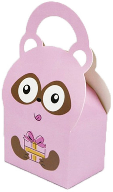 너구리 선물상자 10개_럭키데이유통 어린이집 유치원 학교 교회 선물포장 쿠키 초콜렛 종이, 1세트