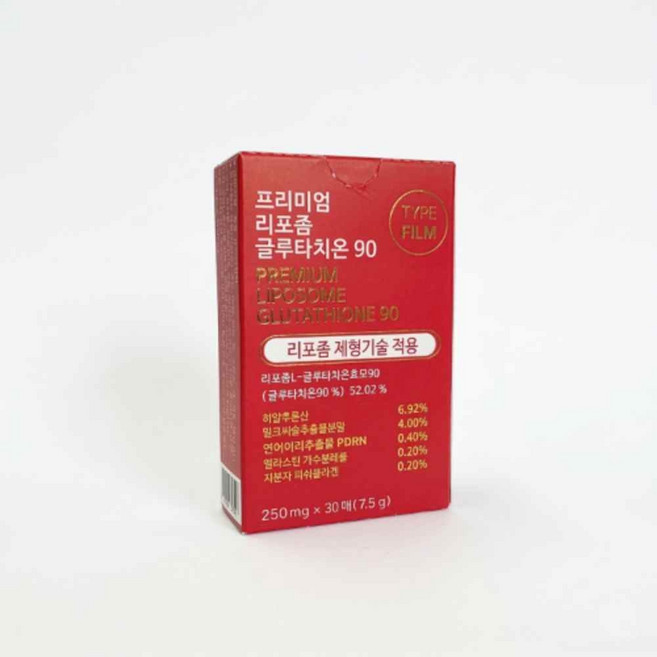 프리미엄 리포좀 글루타치온 90% 필름 저분자콜라겐 엘라스틴, 30회분, 1박스
