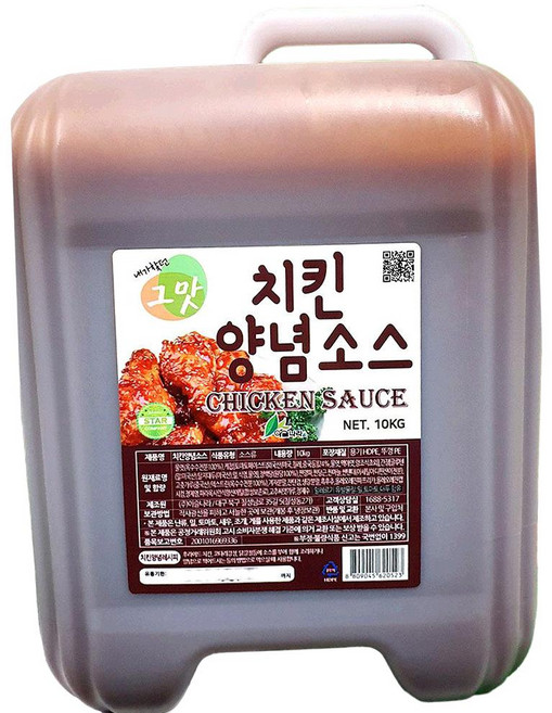 치킨양념소스 순한맛 10kg 치킨소스, 1개